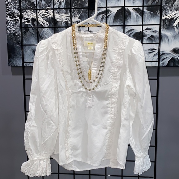 Layered Labrodorite necklace with Swarovski crystal embellished cross pendant. - Picture 2 of 7